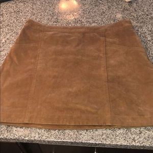 Suede Skirt